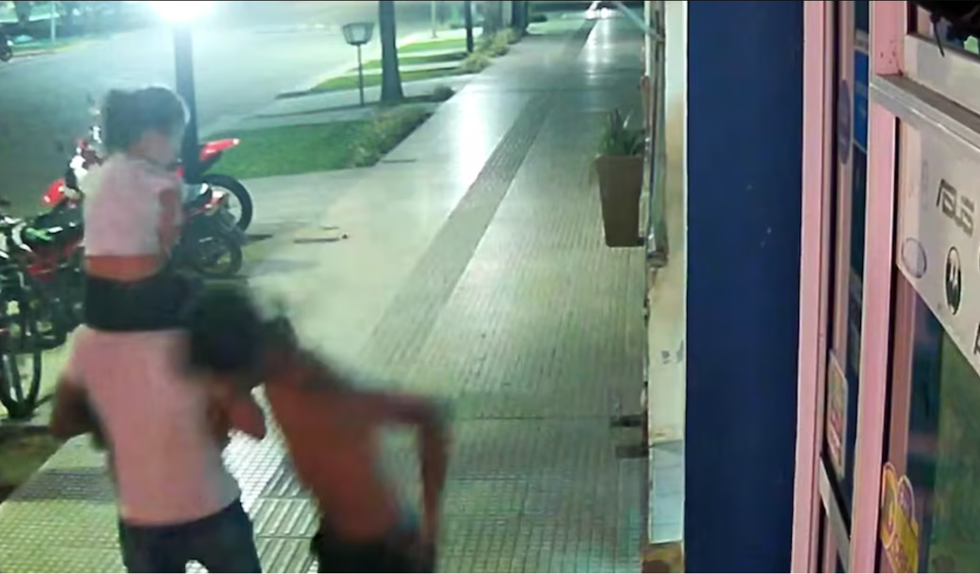 Imagen captada en camara de seguridad
